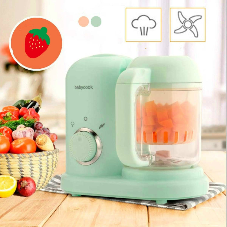 Multifunction Baby Food Cooking Maker Steamer Mixing Grinder Food Supplementary Machine EU Plug(Pink)