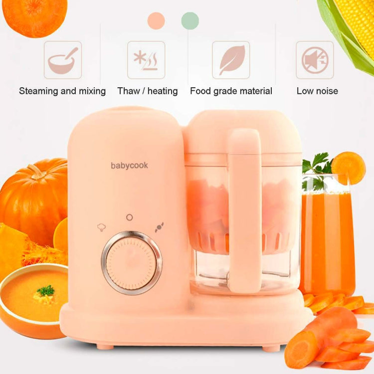 Multifunction Baby Food Cooking Maker Steamer Mixing Grinder Food Supplementary Machine EU Plug(Green)