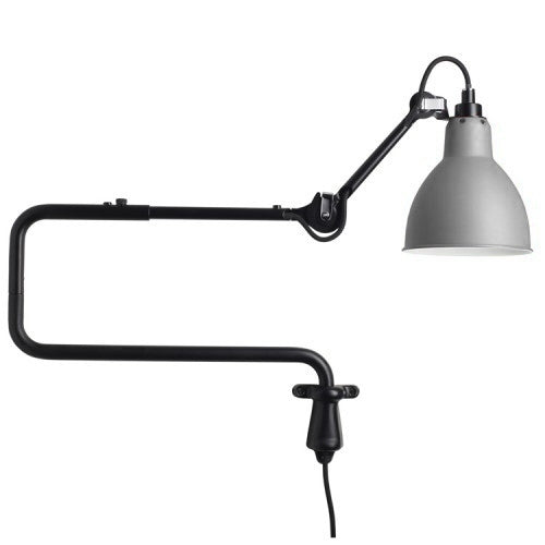Classic Adjustable Modern Industrial Long Swing Arm Wall Lamp with LED Light Source(Gray)