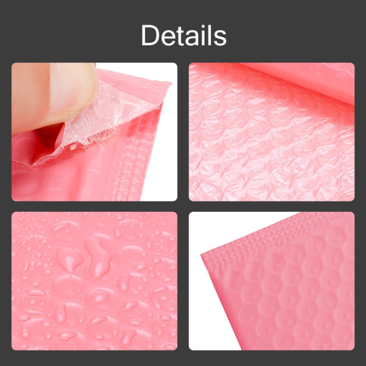 50 PCS Pink Co-Extrusion Film Bubble Bag Logistics Packaging Thickened Packaging Bag, Size:23x28cm