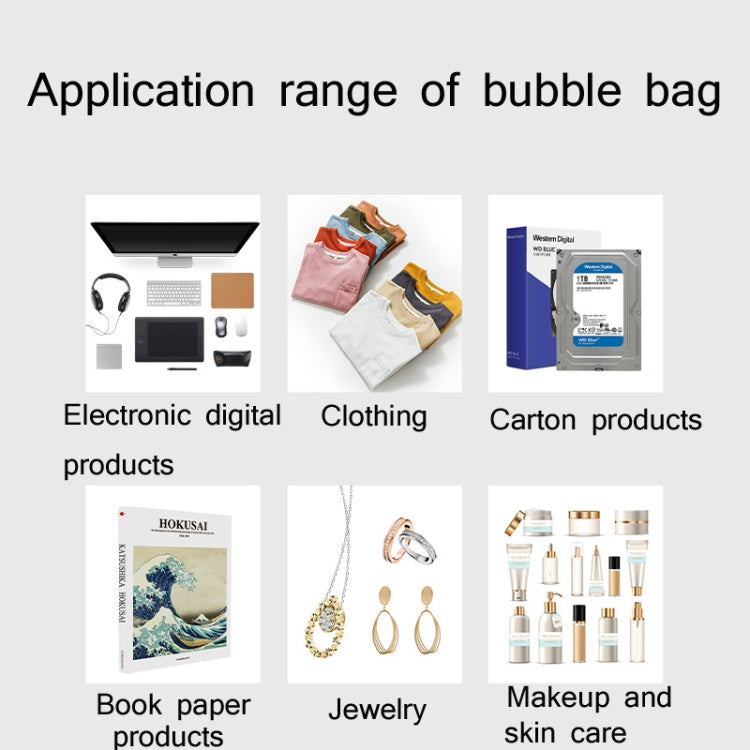 50 PCS Pink Co-Extrusion Film Bubble Bag Logistics Packaging Thickened Packaging Bag, Size:23x28cm