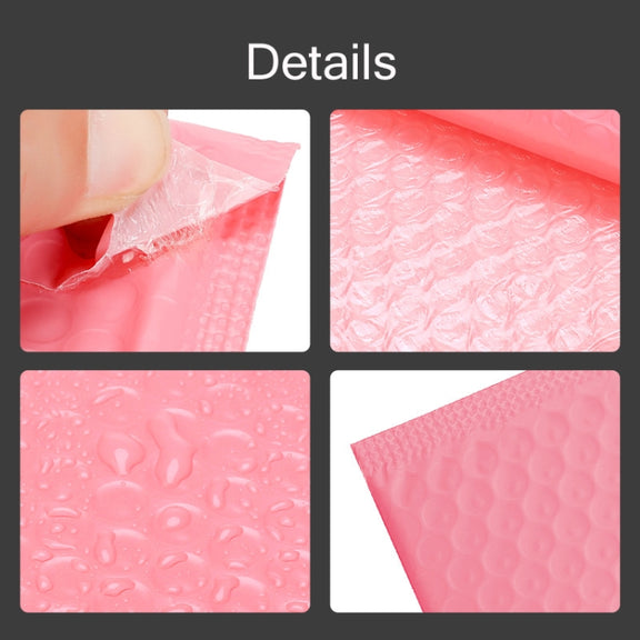 50 PCS Pink Co-Extrusion Film Bubble Bag Logistics Packaging Thickened Packaging Bag, Size:65x45cm