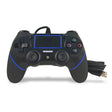 For PS4 Handle Wired Handle Cable Game Controller(Black Blue) - Gamepads by PMC TechLife | Online Shopping South Africa | PMC TechLife