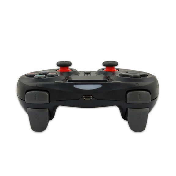 Rubberized Wireless Game Controller Bluetooth Handle for PS4 Host(black B)
