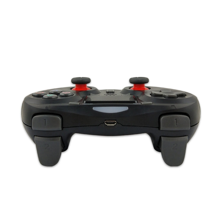 Rubberized Wireless Game Controller Bluetooth Handle for PS4 Host(black B)