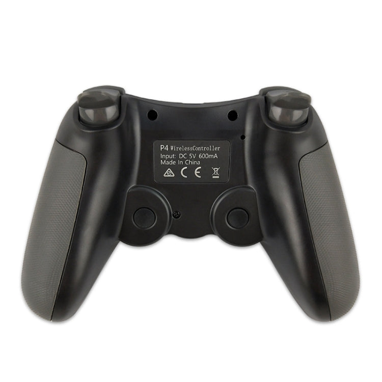Rubberized Wireless Game Controller Bluetooth Handle for PS4 Host(black B)