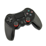 Rubberized Wireless Game Controller Bluetooth Handle for PS4 Host(Orange)