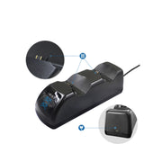 USB Dual Charger Dock Station with LED Indicator for PS4 Wireless Controller(Black)