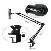 Universal 360 Degree Rotating Flexible Long Arm Lazy Phone Tablet Pad Holder Clip Bracket