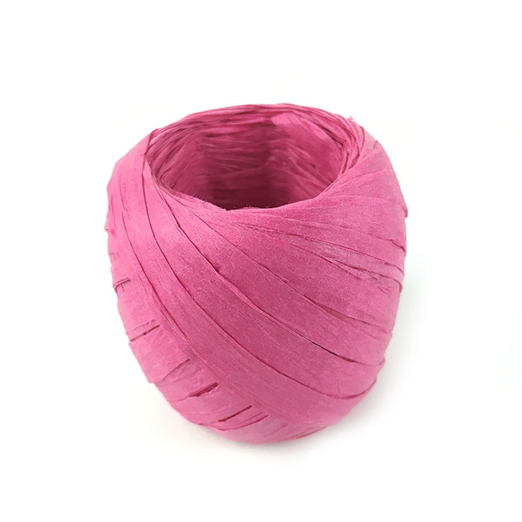 20M Paper Rope Raffia Ribbon Natural Lace Rope Gift Box Wrapping DIY Decoration(Pink)