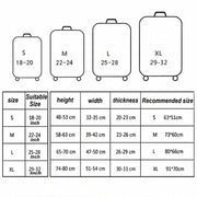 Travel Abrasion-resistant Elastic Luggage Protective Cover Suitcase Dust Covers, Size:22-24 inch(Gradient Ripple)