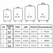 Travel Abrasion-resistant Elastic Luggage Protective Cover Suitcase Dust Covers, Size:22-24 inch(Gradient Ripple)