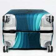 Travel Abrasion-resistant Elastic Luggage Protective Cover Suitcase Dust Covers, Size:29-32 inch(Green Ripple)