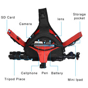 CADeN K1 DSLR Camera Shoulder Water-resistant Bag with Rain Cover(Black)