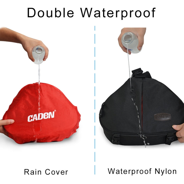 CADeN K1 DSLR Camera Shoulder Water-resistant Bag with Rain Cover(Black)