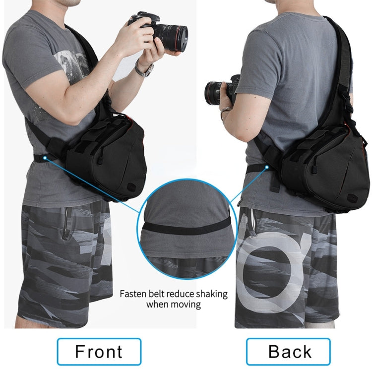CADeN K1 DSLR Camera Shoulder Water-resistant Bag with Rain Cover(Black)
