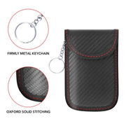 2 PCS Antimagnetic RFID Car Key Mobile Phone Bag Shielding Set Radiation Cell Phone Pocket
