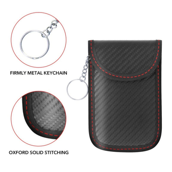 2 PCS Antimagnetic RFID Car Key Mobile Phone Bag Shielding Set Radiation Cell Phone Pocket