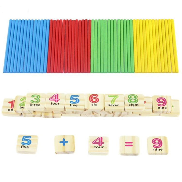 Montessori Early Learning Math Tools Digital Stick Children Kindergarten Teaching Aids(Magnetic Stickers)