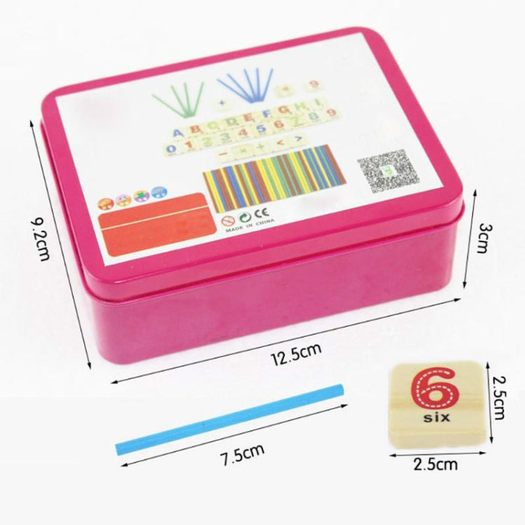 Montessori Early Learning Math Tools Digital Stick Children Kindergarten Teaching Aids(Magnetic Stickers)