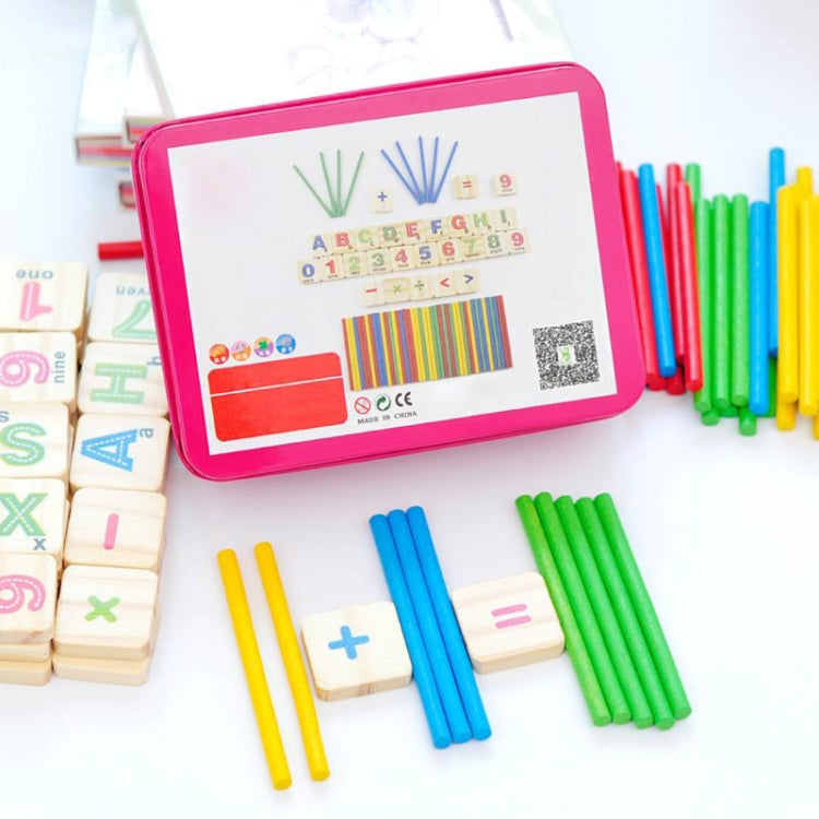 Montessori Early Learning Math Tools Digital Stick Children Kindergarten Teaching Aids(Magnetic Stickers)