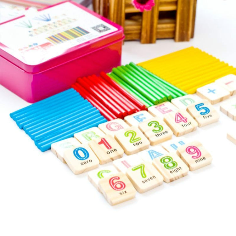 Montessori Early Learning Math Tools Digital Stick Children Kindergarten Teaching Aids(Magnetic Stickers)