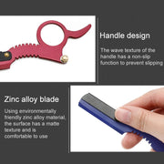 Stainless Steel Vintage Razor Thumb Razor(Purple)