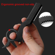 Stainless Steel Vintage Razor Thumb Razor(Black)