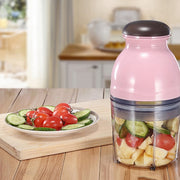 Portable Mixing Cup Electric Soy Milk Juicer Multi-function Cooking Machine Home Meat Grinder(Pink)