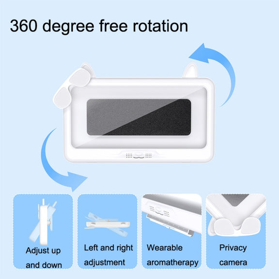 Bathroom Water-resistant Mobile Phone Holder Bathing Watch TV Removable Touch Screen Phone Case(White)