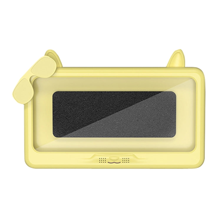 Bathroom Water-resistant Mobile Phone Holder Bathing Watch TV Removable Touch Screen Phone Case(Yellow)