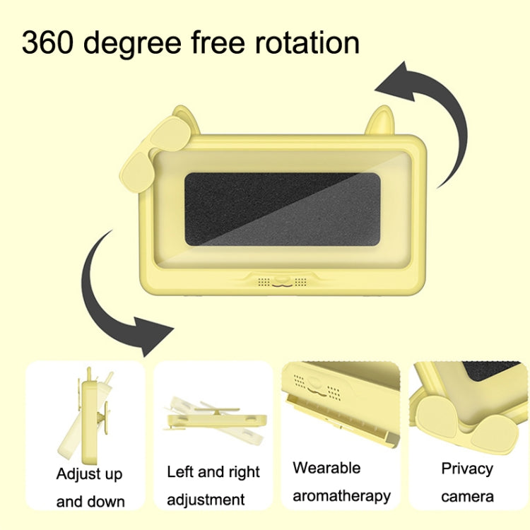 Bathroom Water-resistant Mobile Phone Holder Bathing Watch TV Removable Touch Screen Phone Case(Yellow)