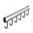 2 PCS Hooks Storage Rack Cup Towel Hanging Holder Bathroom Kitchen Cabinet Organizer(Black) - Shelf & Hooks by PMC TechLife | Online Shopping South Africa | PMC TechLife | Buy Now Pay Later Mobicred