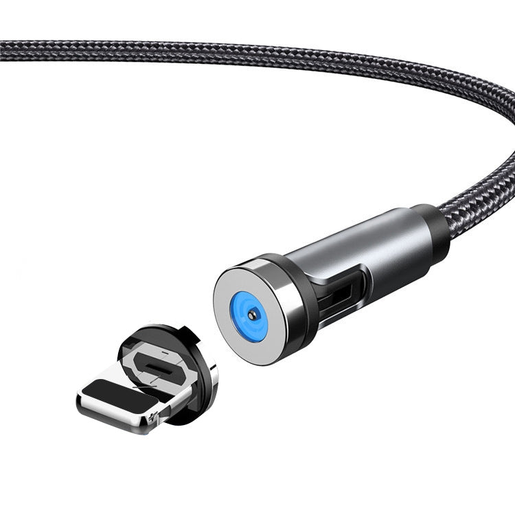 CC56 8Pin Magnetic Interface Dust Plug Rotating Data Charging Cable, Cbale Length: 2m(Black)