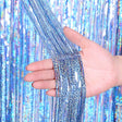 2 PCS Laser Rain Tinsel Foil Curtain Birthday Party Decoration Tassel Wall, Size:1x2.5m(Light blue) - Holiday Decorations by PMC TechLife | Online Shopping South Africa | PMC TechLife | Buy Now Pay Later Mobicred