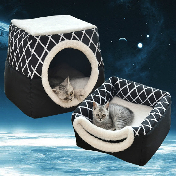 Cat Nest Capsule Four Seasons Universal Closed Cat Bed, Size:XL(Gray)
