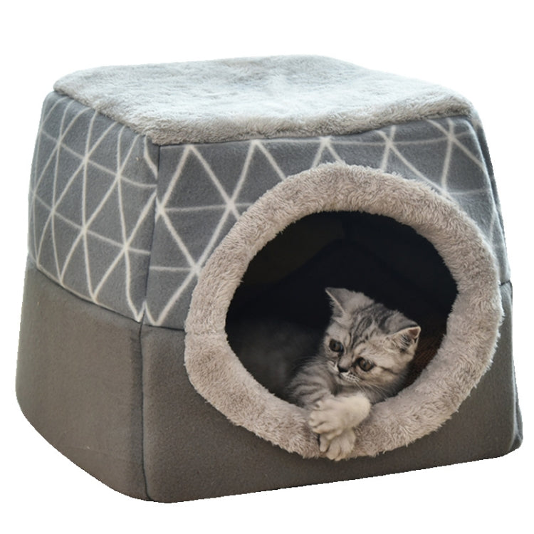 Cat Nest Capsule Four Seasons Universal Closed Cat Bed, Size:XL(Gray)