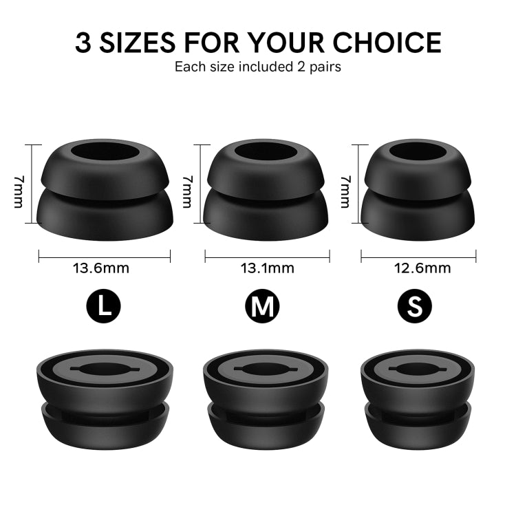 For Samsung Galaxy Buds Pro AhaStyle PT168 Silicone Earphone Earcups, Size:M(White)
