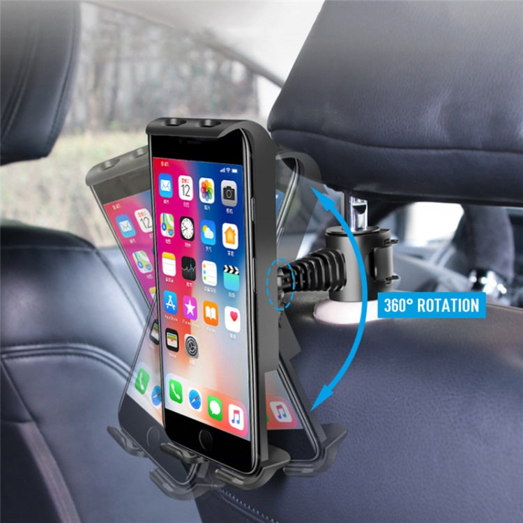Universal Adjustable Car Tablet Stand Holder Car Seat Back Bracket For 4-11 Inch Tablet(Black)