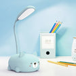 Cartoon Cat Design LED Eye Protection Reading Lamp USB Rechargeable Desk Lamp(Blue) -  by PMC TechLife | Online Shopping South Africa | PMC TechLife