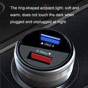 QIAKEY GX739 Dual USB Fast Charge Car Charger(Red)