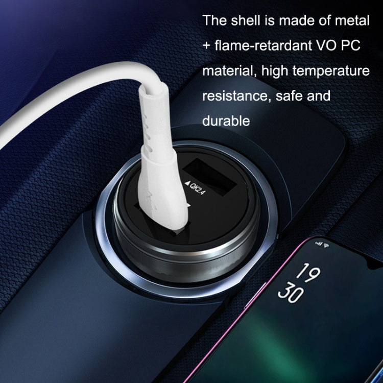 QIAKEY GX506L Dual USB Fast Charge Car Charger(Red)