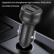 QIAKEY GX506L Dual USB Fast Charge Car Charger(Black)
