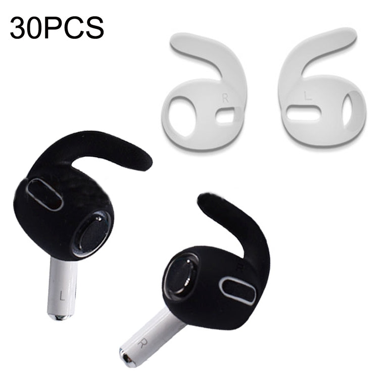 30PCS Ultra-thin Earphone Ear Caps For Apple Airpods Pro(Transparent)
