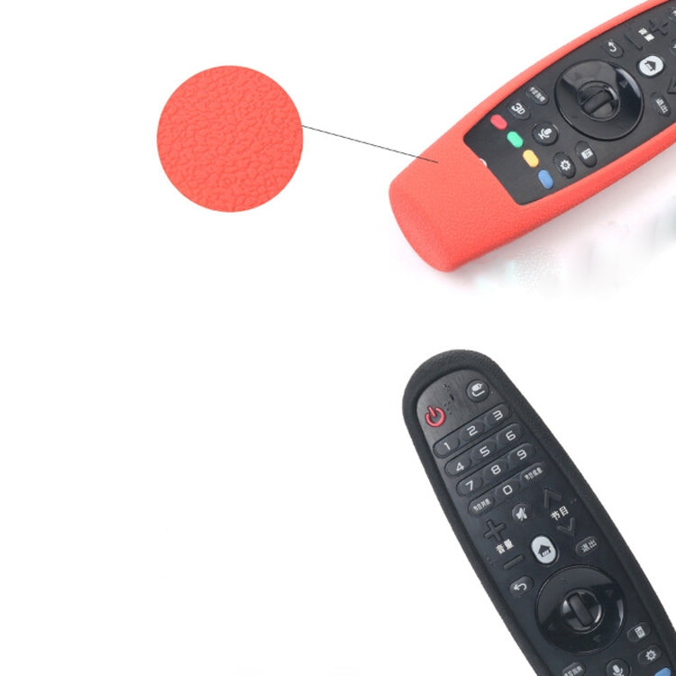 Suitable for LG Smart TV Remote Control Protective Case AN-MR600 AN-MR650a Dynamic Remote Control Silicone Case(Red)