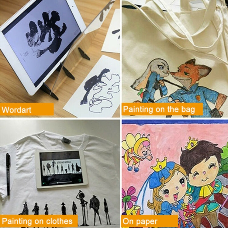 Optical Tracing Board Copy Artifact Panel Anime Craft Painting Art Drawing Sketching Pad(Black)