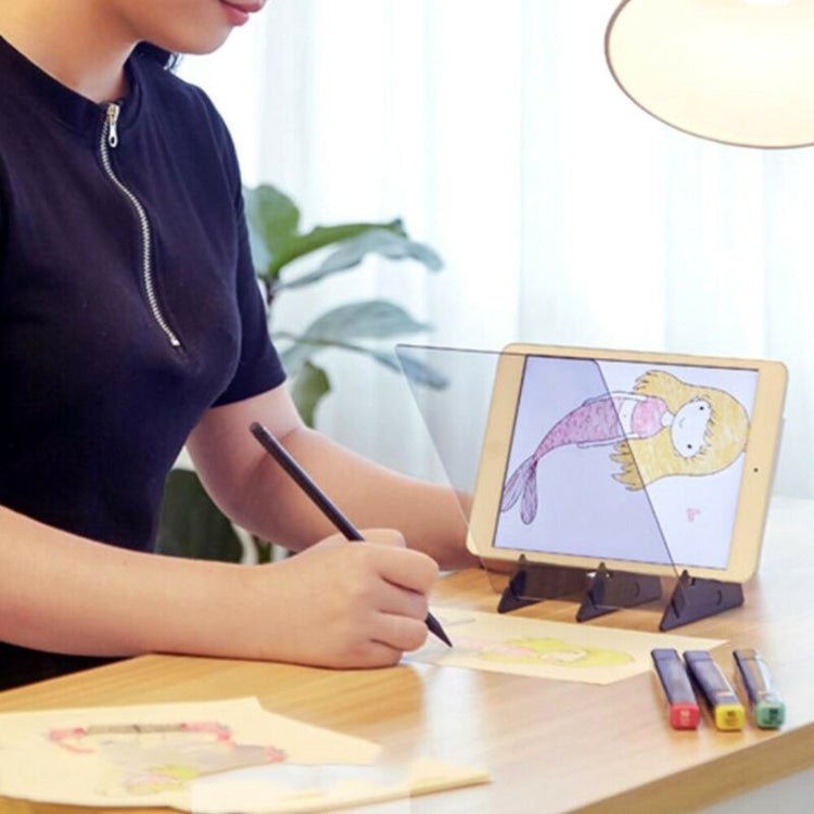 Optical Tracing Board Copy Artifact Panel Anime Craft Painting Art Drawing Sketching Pad(Black)