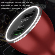 QIAKEY QK789 Dual Ports Fast Charge Car Charger(Red)