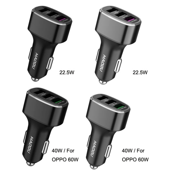QIAKEY GT680 3 USB Ports Fast Charge Car Charger(Black)