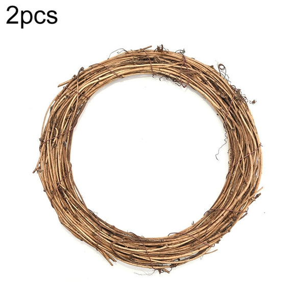 2 PCS Tree Vine Christmas Wreath DIY Rattan Garden Decoration Rattan Window Decoration, Size:20CM